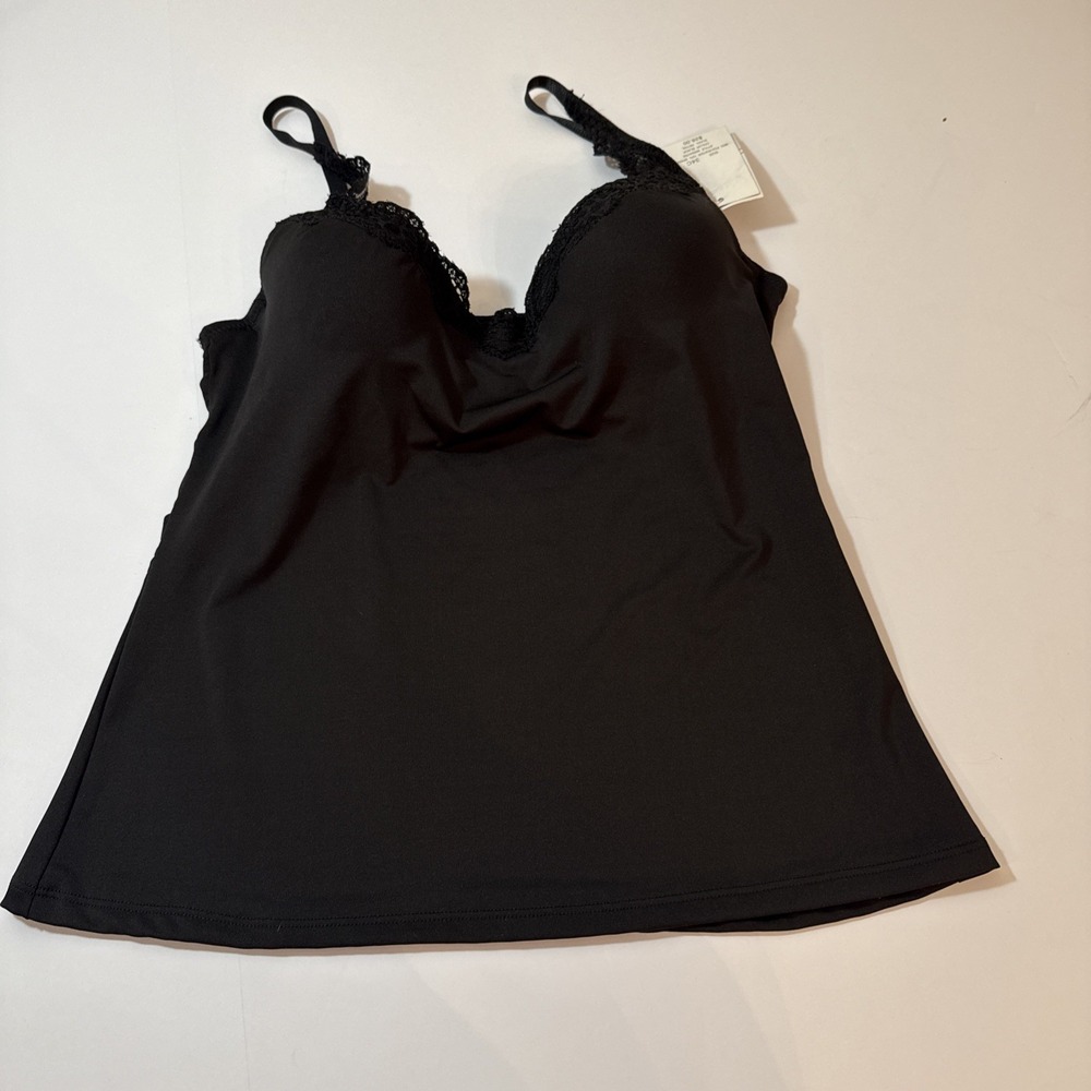 Rampage Women Black Padded Underwire Push Up Camisole Bra Top 34C 600047RS